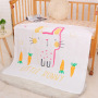 Hot sale multi-color optional Bamboo fiber double gauze 110*110 baby mileage blanket printing children blanket
