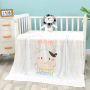 Hot sale multi-color optional Bamboo fiber double gauze 110*110 baby mileage blanket printing children blanket