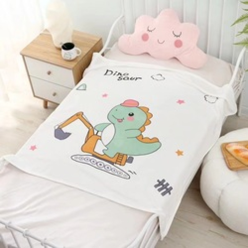 Hot sale multi-color optional Bamboo fiber double gauze 110*110 baby mileage blanket printing children blanket