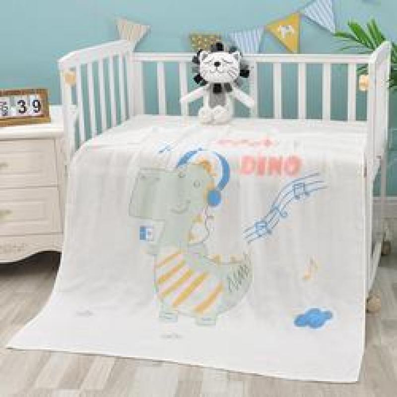 Hot sale multi-color optional Bamboo fiber double gauze 110*110 baby mileage blanket printing children blanket