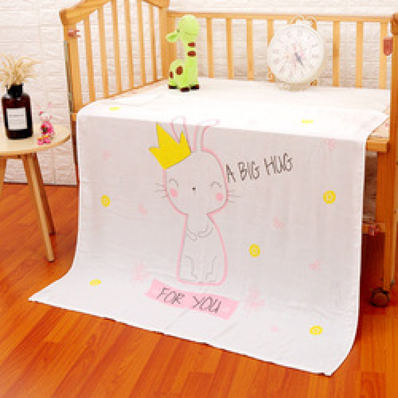 Hot sale multi-color optional Bamboo fiber double gauze 110*110 baby mileage blanket printing children blanket