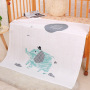 Hot sale multi-color optional Bamboo fiber double gauze 110*110 baby mileage blanket printing children blanket