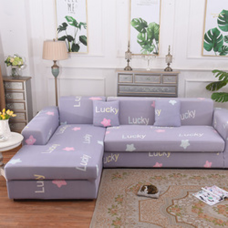Anti Slip Sofa Cover L Shape Couch, New Products Printed L Shape Sofa Slip Covers/