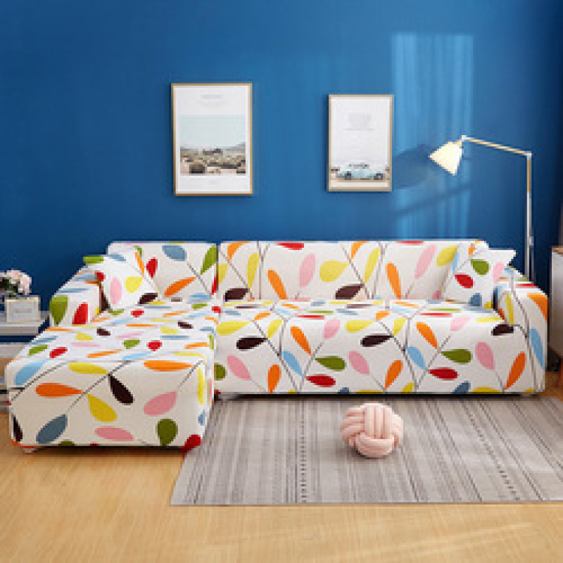 Anti Slip Sofa Cover L Shape Couch, New Products Printed L Shape Sofa Slip Covers/
