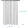 High-quality factory direct sales Shower curtain Waffle Weave Rustproof Metal Grommets Bathroom Showers