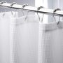 High-quality factory direct sales Shower curtain Waffle Weave Rustproof Metal Grommets Bathroom Showers