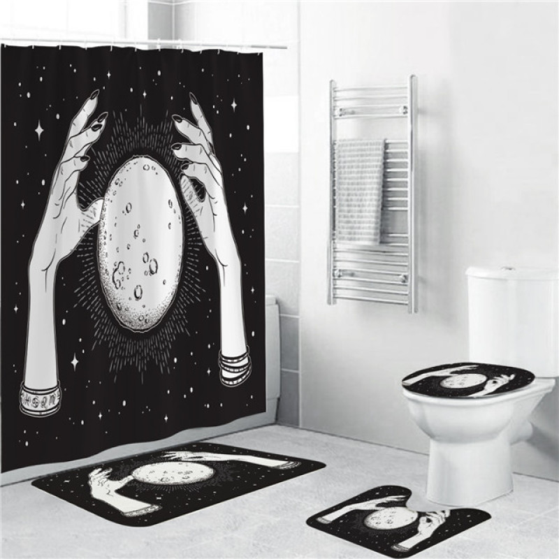 Fashion shower curtain, frog beach shower curtain/