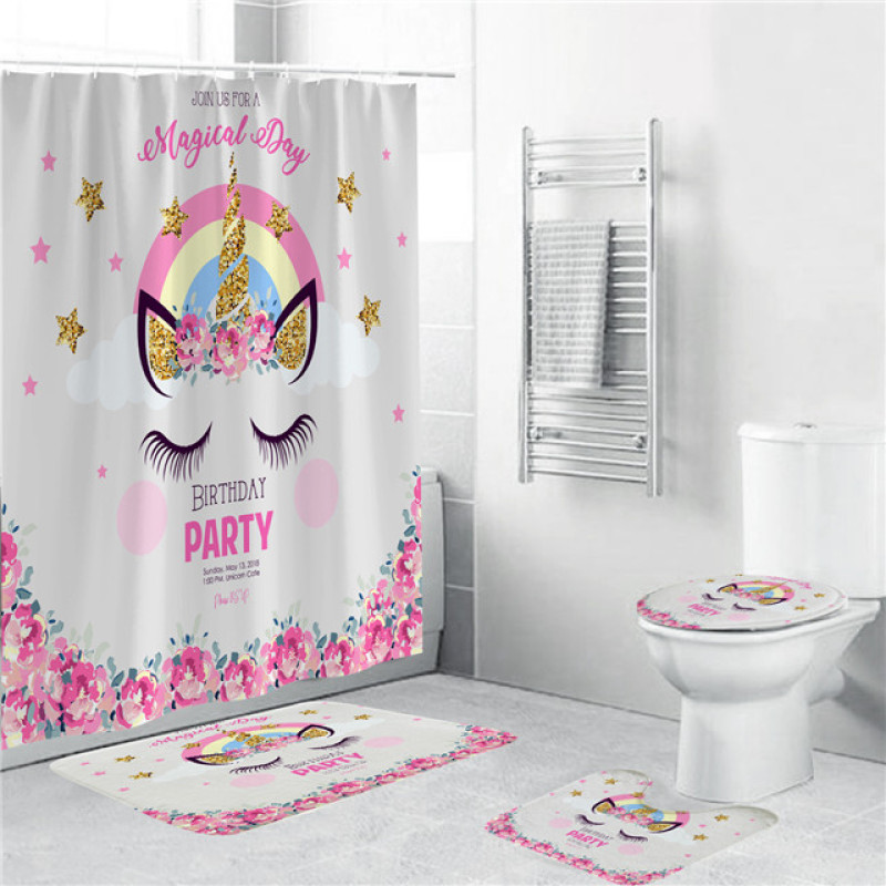 Fashion shower curtain, frog beach shower curtain/