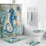 Fashion shower curtain, frog beach shower curtain/