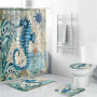Fashion shower curtain, frog beach shower curtain/