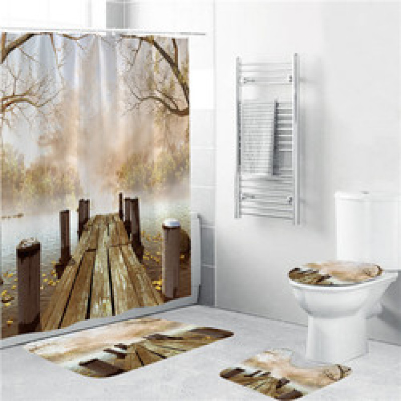 Fashion shower curtain, frog beach shower curtain/