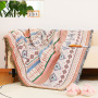 Europe Style Sofa Throw Blanket Cotton Thread Knitted Blanket With Tassel Geometry Bohemian Sofa Cover Bed Blanket Home Decor