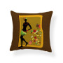 African Tribal Women Digital Print Throw Pillow Cases Waist Home Decor Cushion Cover, Sofa Office Seat Cushion Cover/