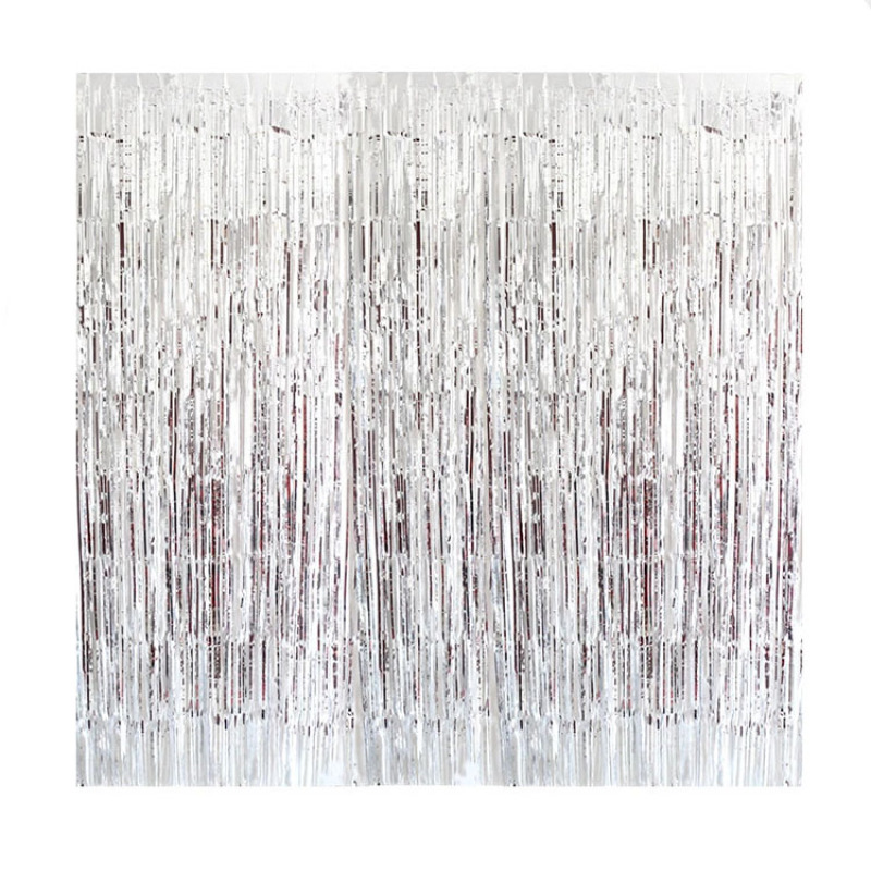 Backdrop Wedding Decor Photo Curtains 100% Polyester Bead Rope Flat Window European and American Style Grommet Floral