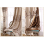 Textiles New Design 100% Polyester Fancy Office luxury Jacquard Curtain