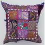 Indian Handmade Pillow With Tassel Shell Vintage Patchwork Cushion Cover 45x45cm,Cheap Cushion Cover/