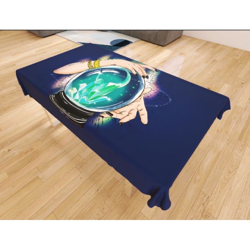 Anti-slip on the back rubber patch custom size Double layer Tarot finger crystal ball divination tablecloth Drop plastic cloth