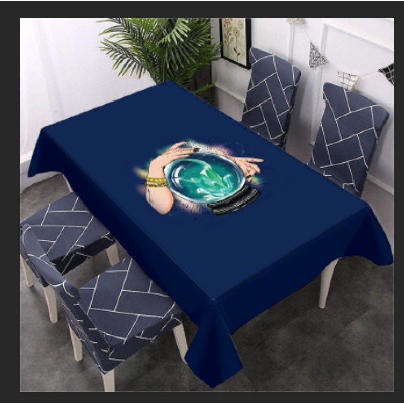 Anti-slip on the back rubber patch custom size Double layer Tarot finger crystal ball divination tablecloth Drop plastic cloth