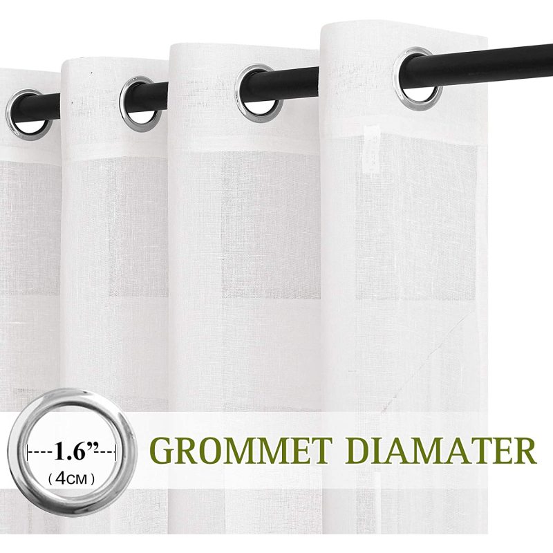 High-quality factory direct sales Linen curtain , bedroom wave window balcony gauze curtain #