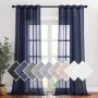 High-quality factory direct sales Linen curtain , bedroom wave window balcony gauze curtain #