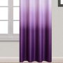 Wholesale Black and White Darkening Gradient Color Symmetrical Ombre Bedroom Grommet Curtains, Cheap Polyester Blackout Curtain/