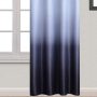 Wholesale Black and White Darkening Gradient Color Symmetrical Ombre Bedroom Grommet Curtains, Cheap Polyester Blackout Curtain/
