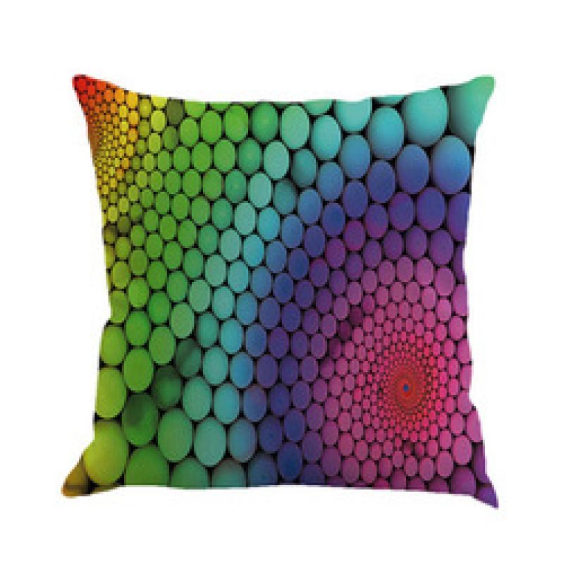 Colorful Cushion Covers Abstract Crayon Throw Pillow Case Cover Set of 4 (Colorful) for Sofa Car Cousion Bed