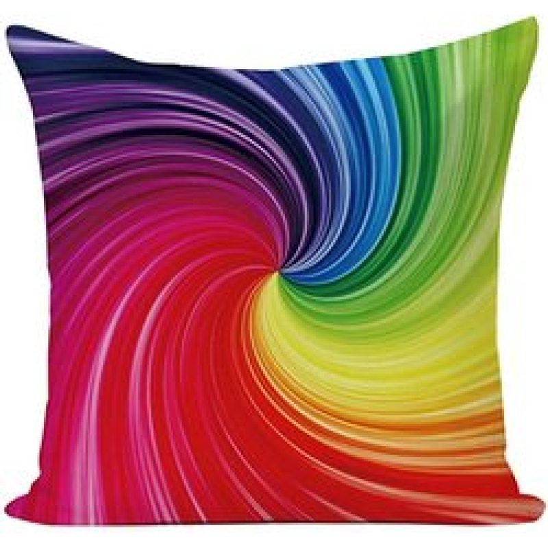 Colorful Cushion Covers Abstract Crayon Throw Pillow Case Cover Set of 4 (Colorful) for Sofa Car Cousion Bed