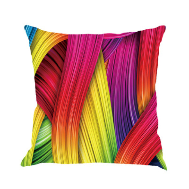 Colorful Cushion Covers Abstract Crayon Throw Pillow Case Cover Set of 4 (Colorful) for Sofa Car Cousion Bed