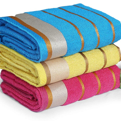 100% cotton Bath towel, set of 6, Super absorbent ,Mix random colors mix colors/