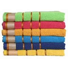 100% cotton Bath towel, set of 6, Super absorbent ,Mix random colors mix colors/