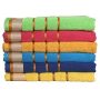 100% cotton Bath towel, set of 6, Super absorbent ,Mix random colors mix colors/