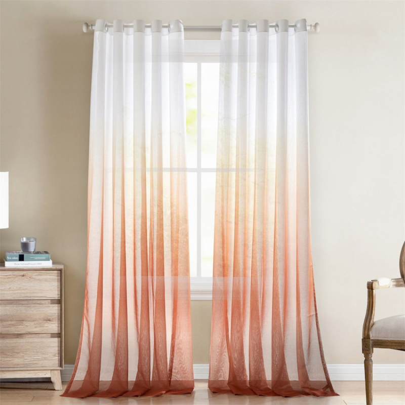 good quality new fashion grommet insulated vestibule polyester chiffon curtain