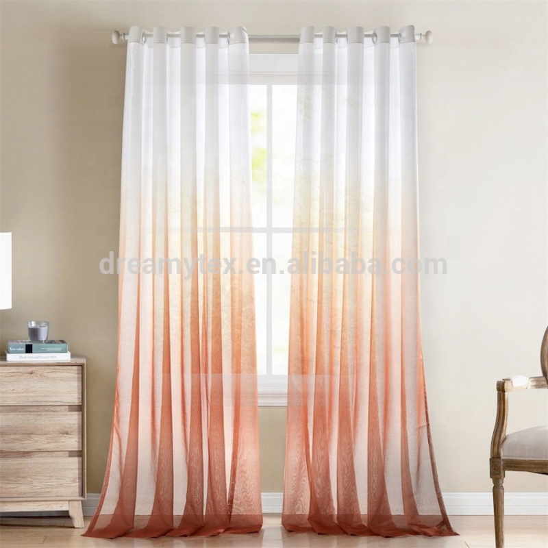 good quality new fashion grommet insulated vestibule polyester chiffon curtain