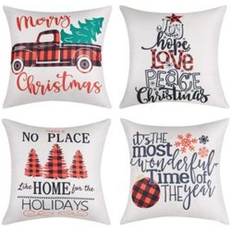 Christmas Cushion Cover Merry Christmas Decor for Home 2021 New Designs Pillowcase/
