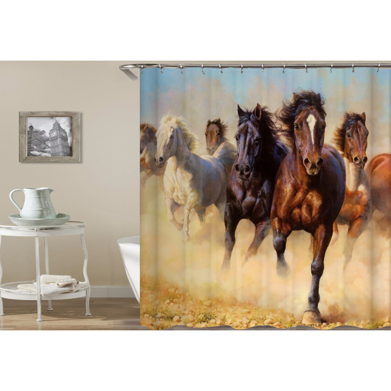 cheap customer print New Game Style bathroom shower curtain sets for bathroom used with rugs and hooks for boys/