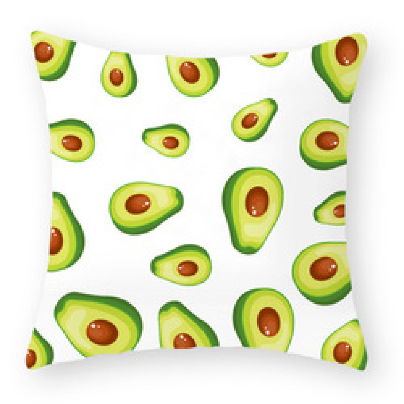 High Quality Cute Avocado Pattern Nordic Seat Cushion Cover, Customized Decorative Sofa Chair Cafe Cushion Covers/
