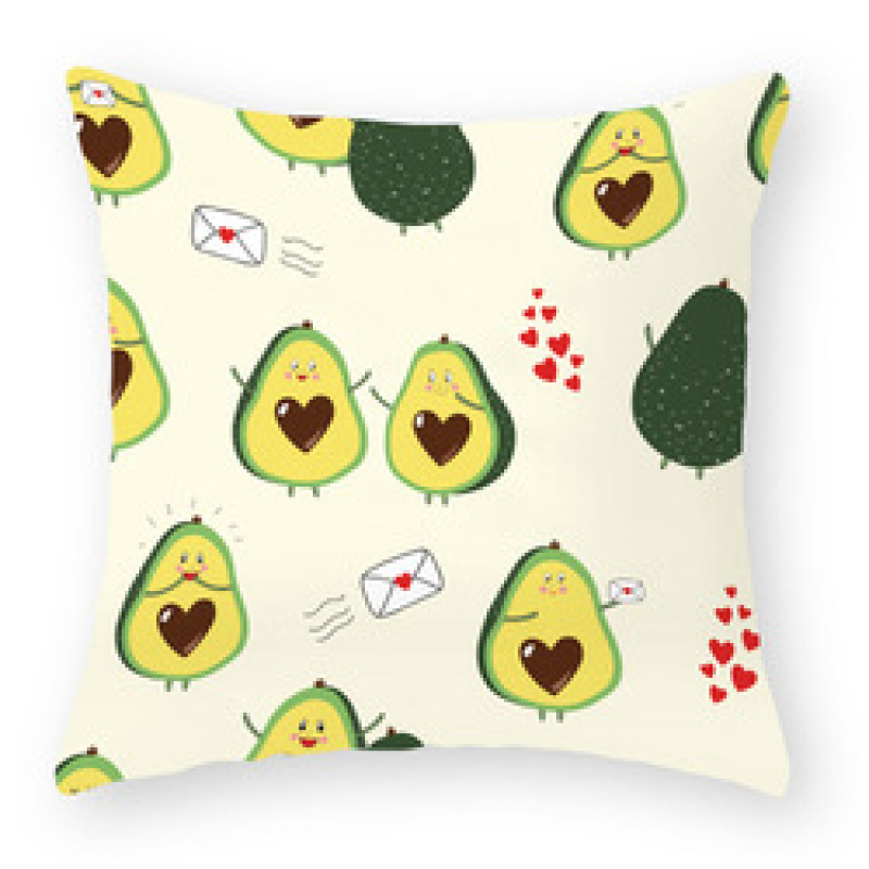 High Quality Cute Avocado Pattern Nordic Seat Cushion Cover, Customized Decorative Sofa Chair Cafe Cushion Covers/