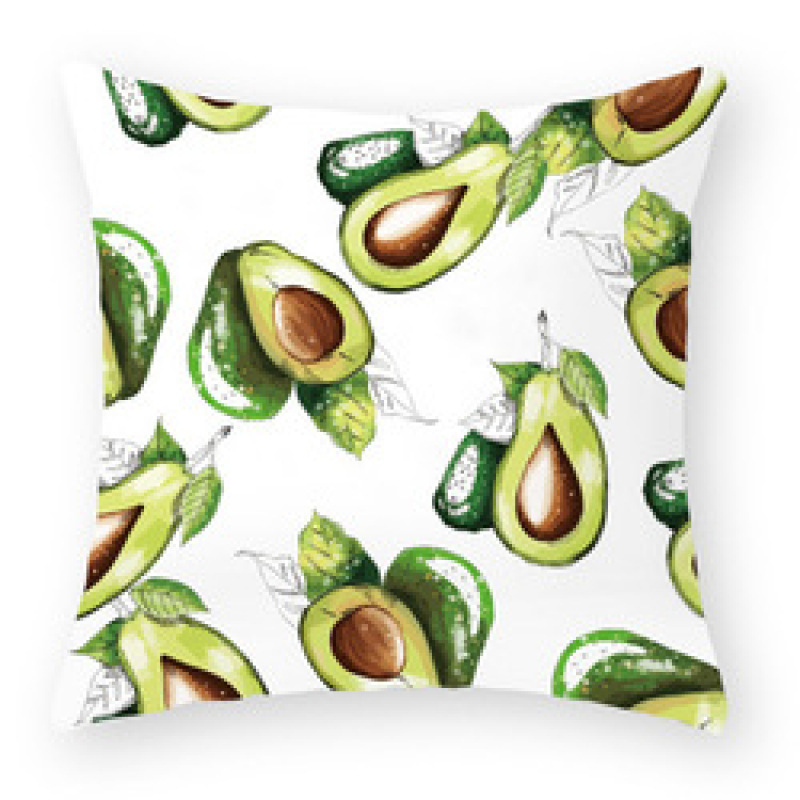 High Quality Cute Avocado Pattern Nordic Seat Cushion Cover, Customized Decorative Sofa Chair Cafe Cushion Covers/