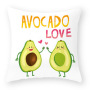 High Quality Cute Avocado Pattern Nordic Seat Cushion Cover, Customized Decorative Sofa Chair Cafe Cushion Covers/