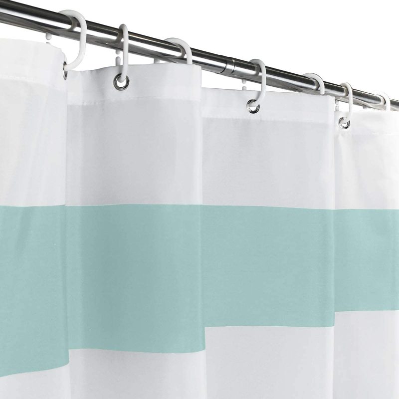 Hotel Bathroom Waterproof Shower Curtain, Striped shower curtain