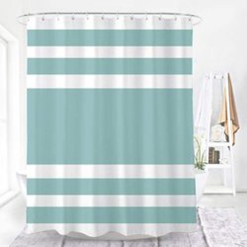 Hotel Bathroom Waterproof Shower Curtain, Striped shower curtain