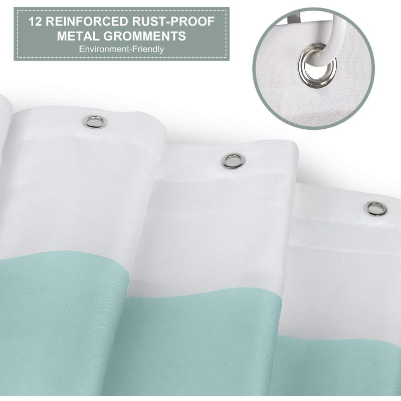 Hotel Bathroom Waterproof Shower Curtain, Striped shower curtain