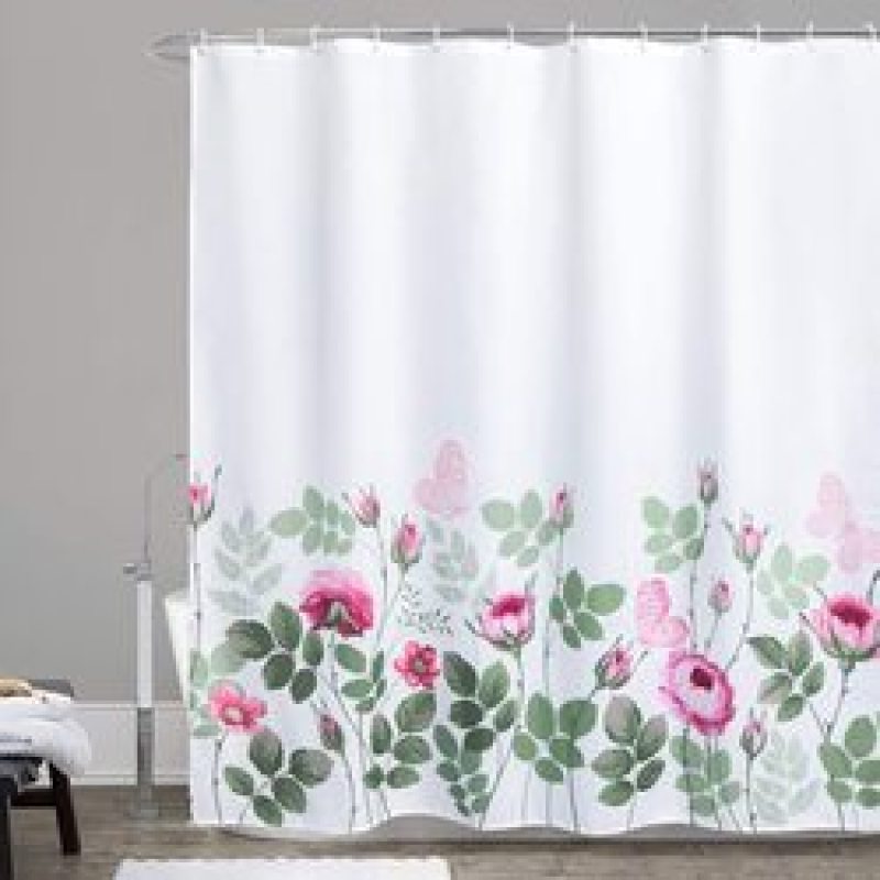Hotel Bathroom Waterproof Shower Curtain, Striped shower curtain