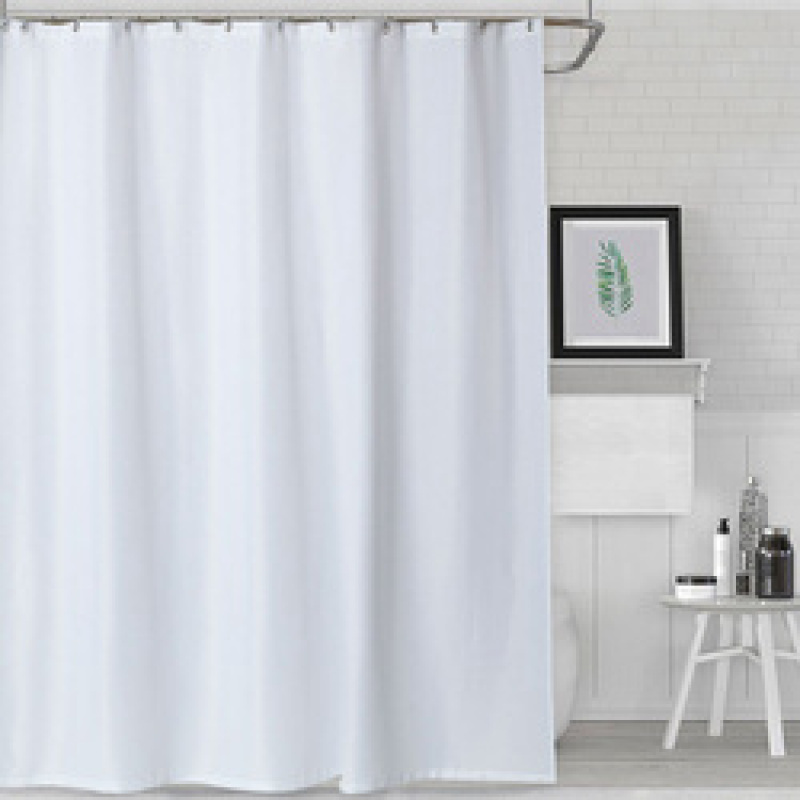 Better Design Mildew Resistant Waffle Weave Fabric Shower Curtain