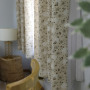 elegant polyester floral patterned printed voile sheer curtains, European style dust proof curtains