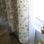 elegant polyester floral patterned printed voile sheer curtains, European style dust proof curtains