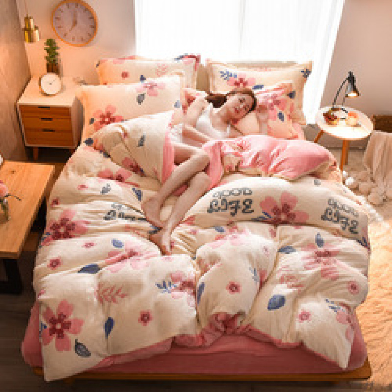 Wholesale Children Bedding Sheet Set, 4 Pcs Printed Cotton Bedding Sets