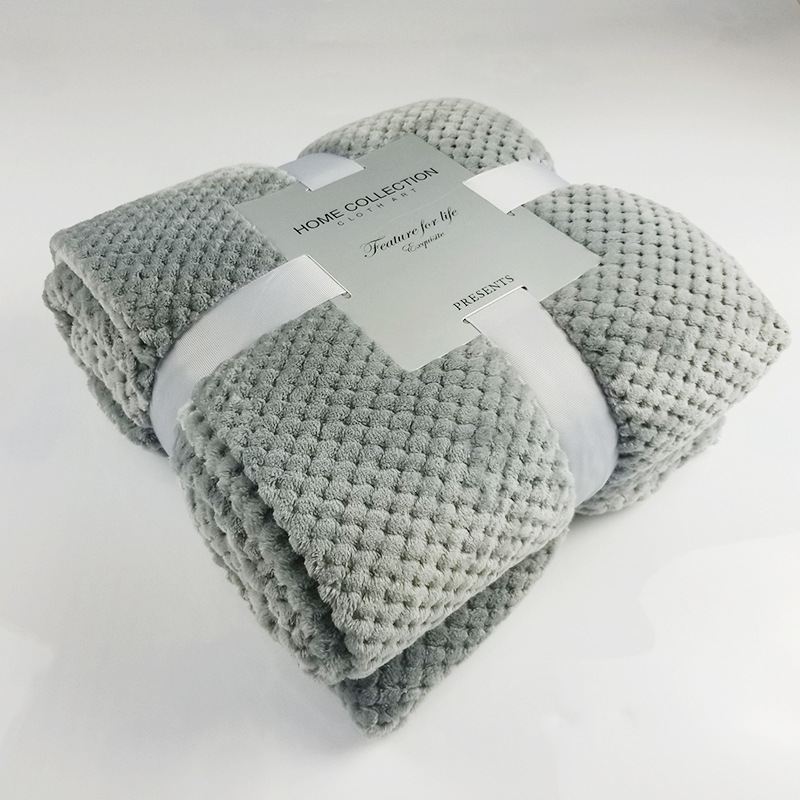 BeddingOutlet Flannel Fleece Throw Blanket Couverture Polaire Blanket Solid Color Bedspread Plush Cover for Bed Sofa Dropship