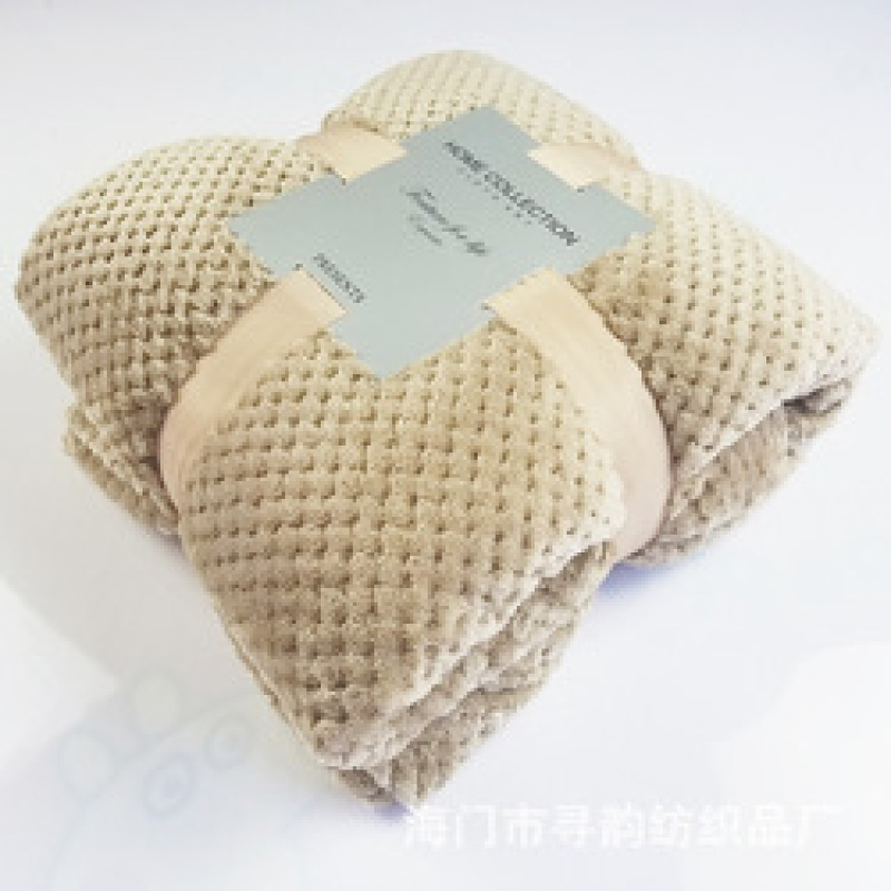 BeddingOutlet Flannel Fleece Throw Blanket Couverture Polaire Blanket Solid Color Bedspread Plush Cover for Bed Sofa Dropship